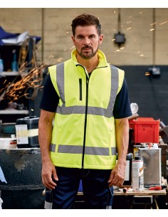 Y-HV006-Hi-Vis Softshell Gilet 2